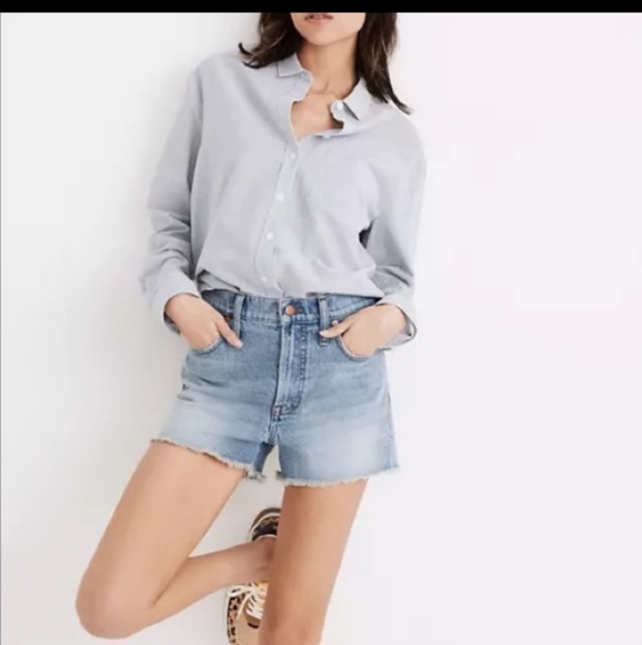 🆕Madewell | THE PERFECT JEAN SHORT Hi Rise Cutoff Jean Shorts Women's Size 33 - Picture 6 of 10